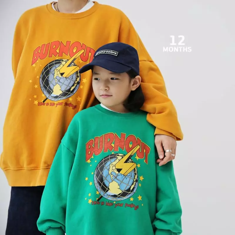 12 Month - Korean Children Fashion - #littlefashionista - Burn Out Sweatshirt - 8