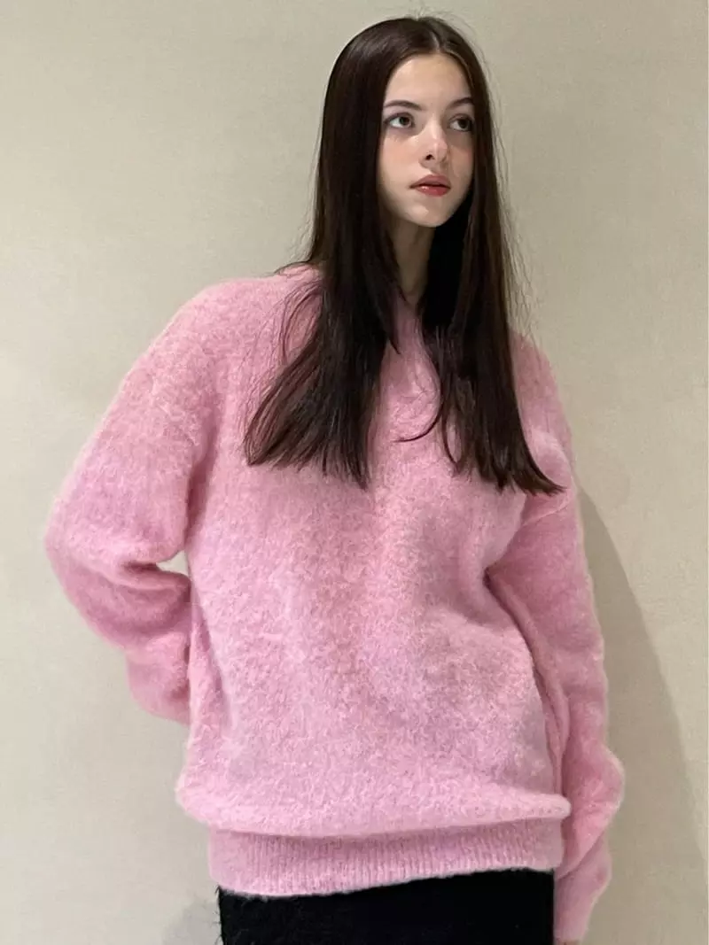 140 Avenue - Korean Women Fashion - #momslook - Brush Knit Tee - 9