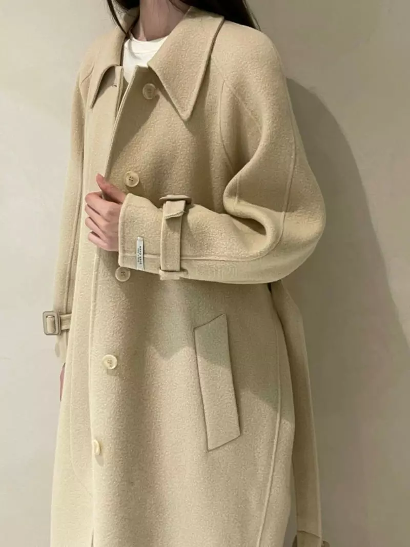 140 Avenue - Korean Women Fashion - #momslook - Belt Long Coat