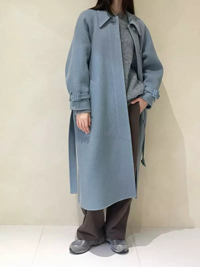 140 Avenue - Korean Women Fashion - #momslook - Belt Long Coat - 12