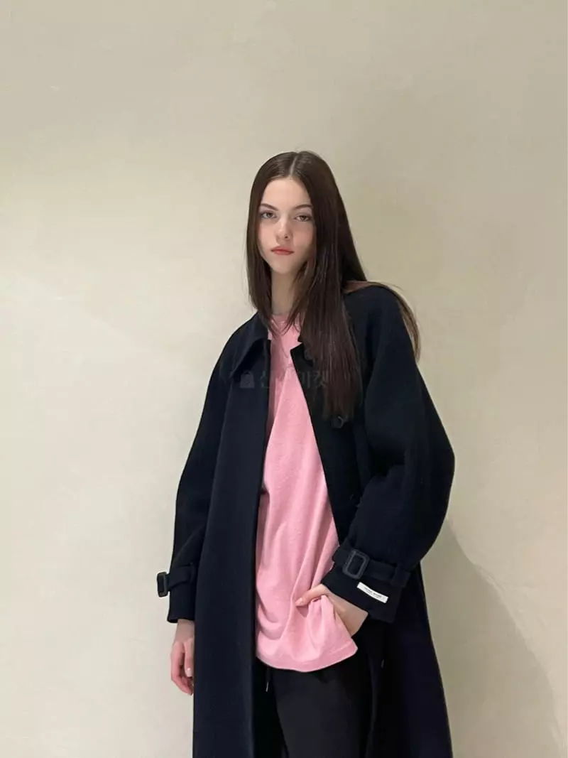 140 Avenue - Korean Women Fashion - #romanticstyle - Belt Long Coat - 8