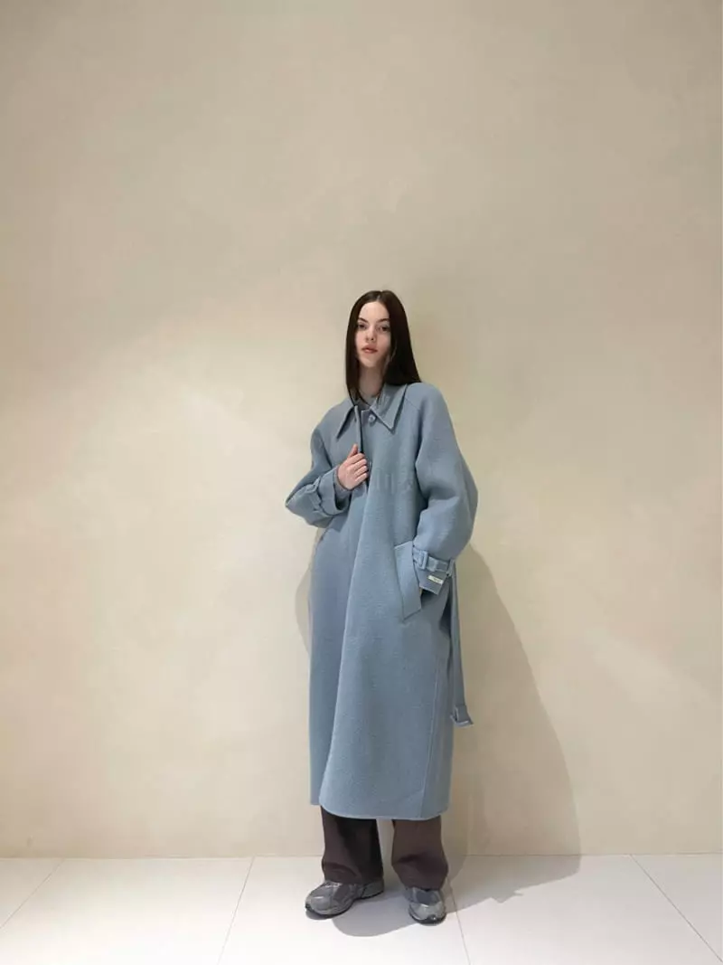 140 Avenue - Korean Women Fashion - #shopsmall - Belt Long Coat - 9