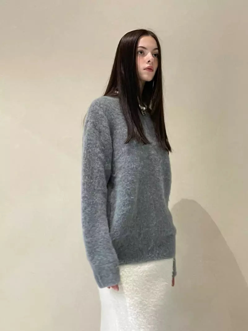140 Avenue - Korean Women Fashion - #womensfashion - Brush Knit Tee - 12