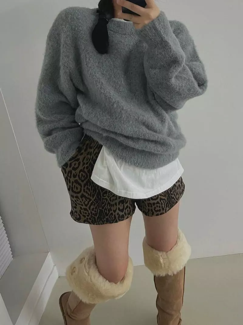 140 Avenue - Korean Women Fashion - #womensfashion - Brush Knit Tee - 2