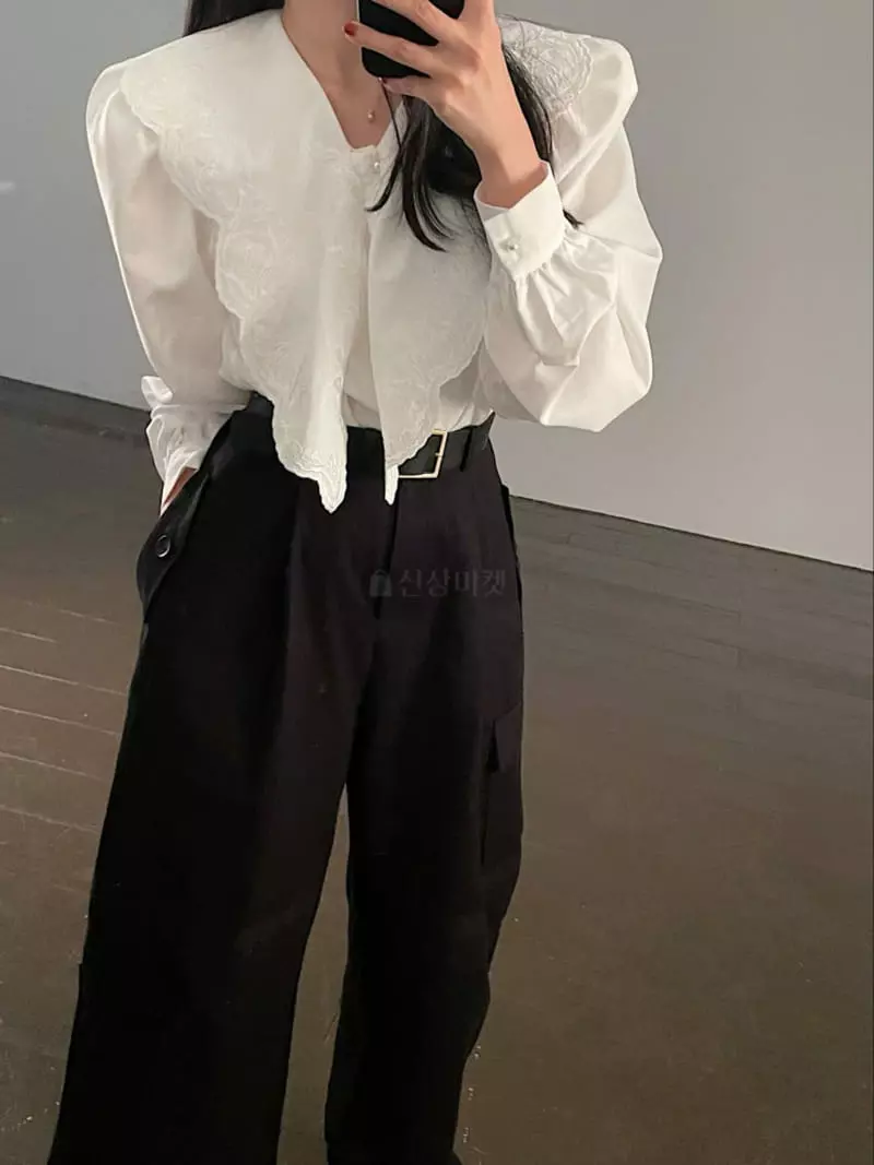 140 Avenue - Korean Women Fashion - #womensfashion - Vintage Embroidery Blouse