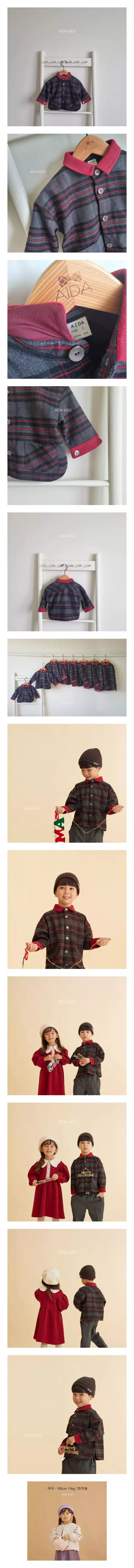 Aida - Korean Children Fashion - #childofig - Mery Check Jacket