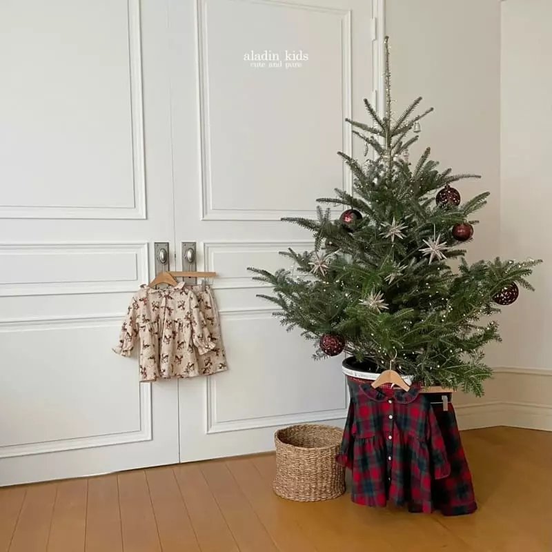 Aladin - Korean Children Fashion - #Kfashion4kids - Boy New Christmas Check Pajama - 7