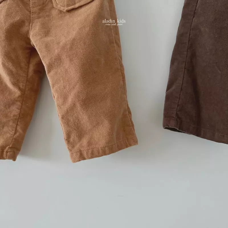 Aladin - Korean Children Fashion - #childofig - Velvet Pocket Pants - 4
