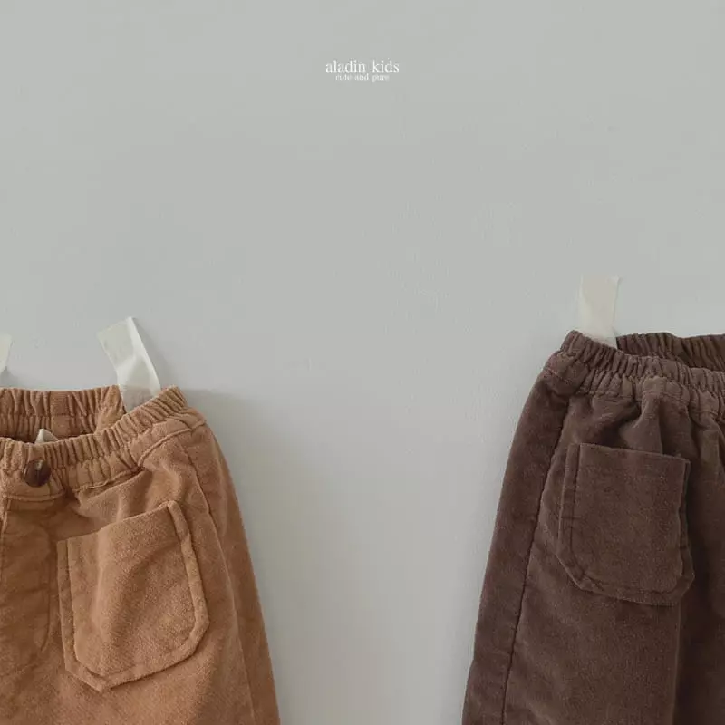 Aladin - Korean Children Fashion - #childrensboutique - Velvet Pocket Pants - 5