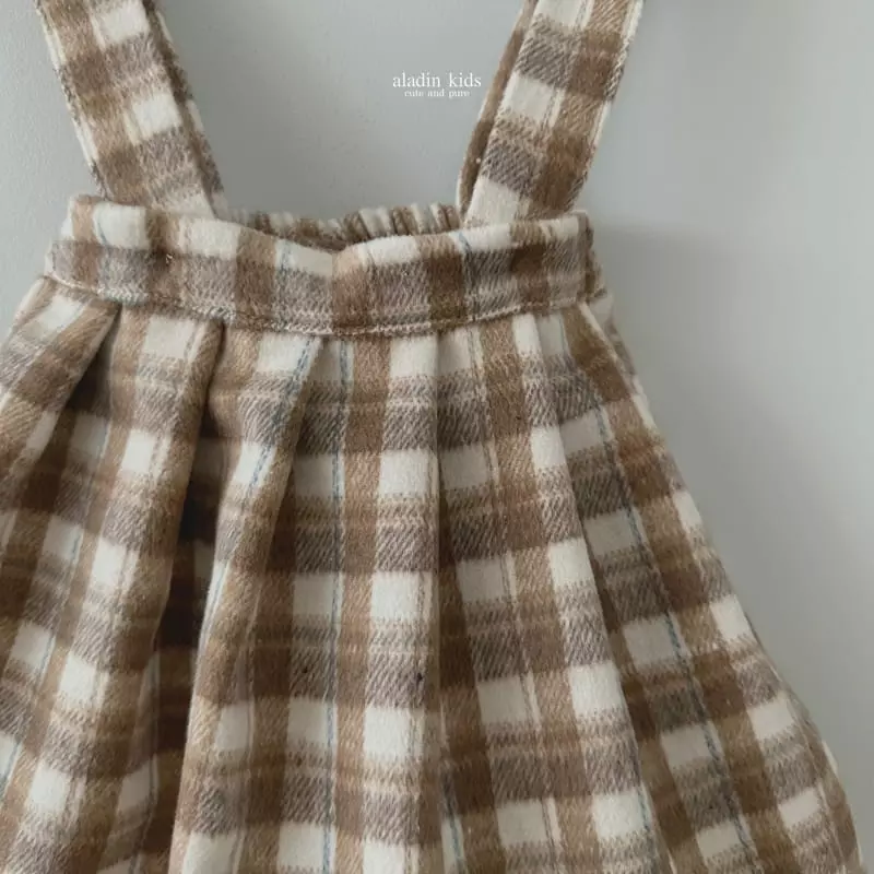 Aladin - Korean Children Fashion - #childofig - Check Skirt - 4
