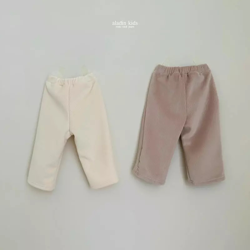 Aladin - Korean Children Fashion - #designkidswear - Velvet Pocket Embrodiery Pants - 7