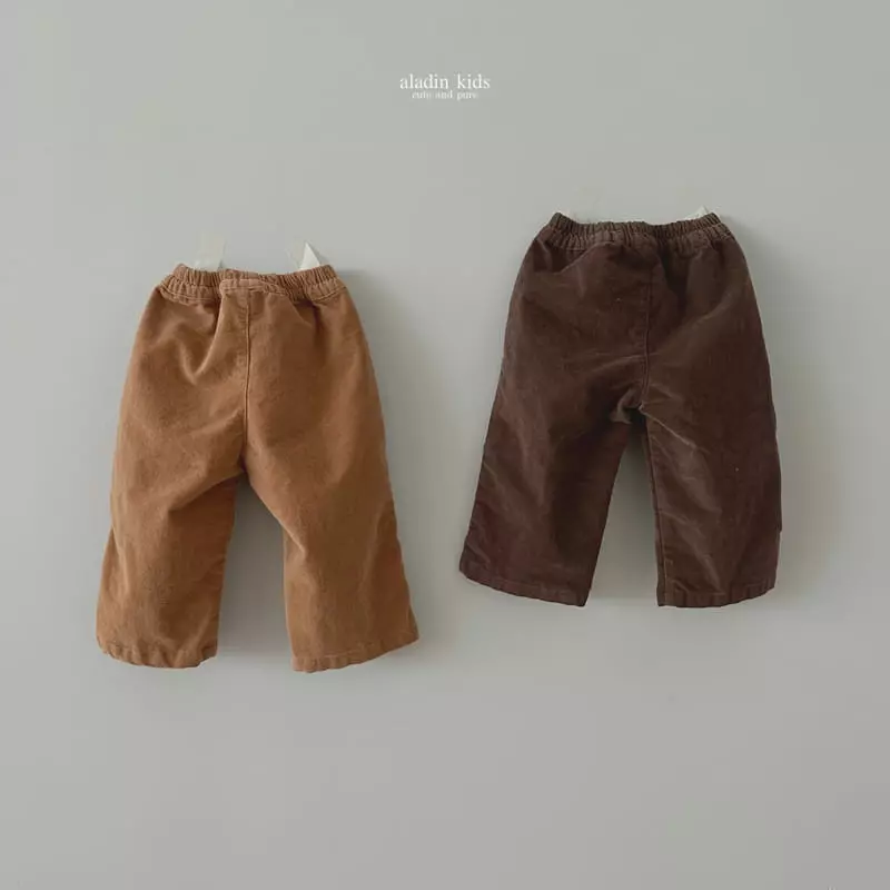 Aladin - Korean Children Fashion - #designkidswear - Velvet Pocket Pants - 6