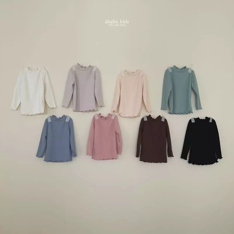 Aladin - Korean Children Fashion - #discoveringself - Nalnal Rib Turtleneck Tee