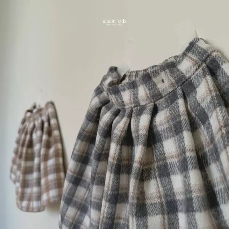 Aladin - Korean Children Fashion - #fashionkids - Check Skirt - 7