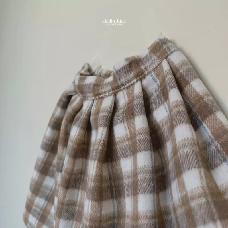 Aladin - Korean Children Fashion - #kidsshorts - Check Skirt - 8