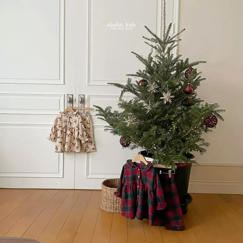 Aladin - Korean Children Fashion - #littlefashionista - Boy New Christmas Check Pajama - 8