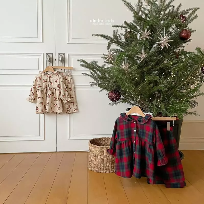 Aladin - Korean Children Fashion - #magicofchildhood - Boy New Christmas Check Pajama - 9