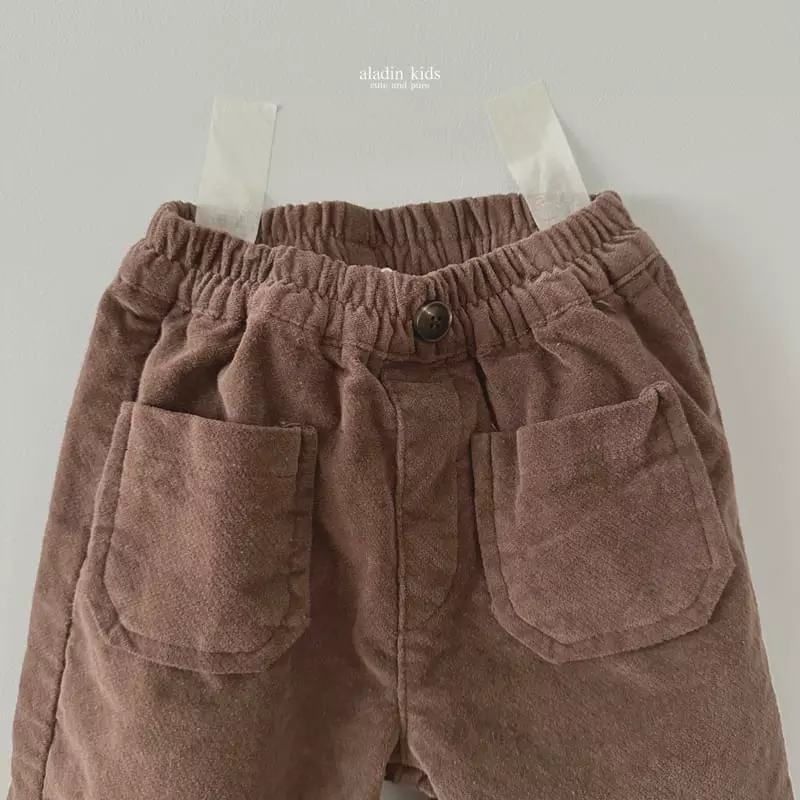 Aladin - Korean Children Fashion - #prettylittlegirls - Velvet Pocket Pants - 2