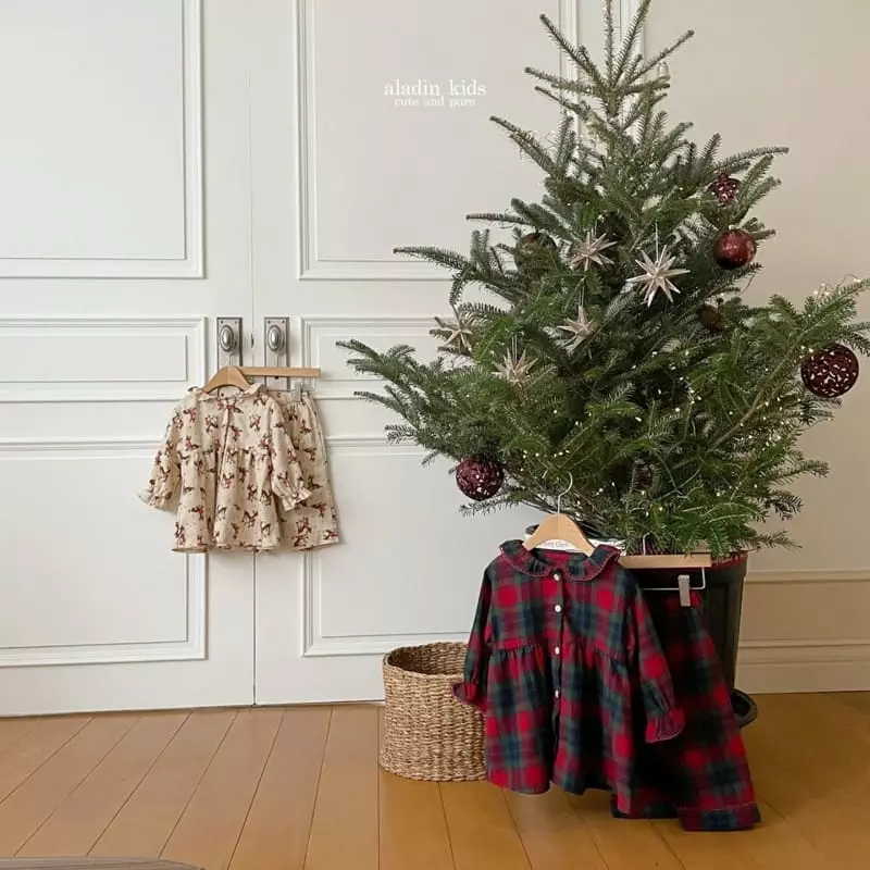 Aladin - Korean Children Fashion - #prettylittlegirls - Boy New Christmas Check Pajama - 11