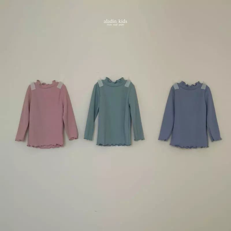 Aladin - Korean Children Fashion - #toddlerclothing - Nalnal Rib Turtleneck Tee - 12