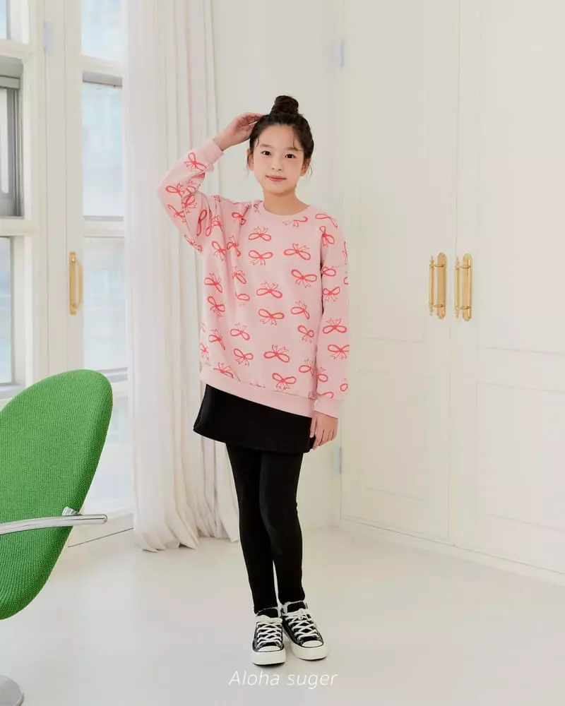 Aloha Suger - Korean Junior Fashion - #Kfashion4kids - Ribbon Sweatshirt - 6