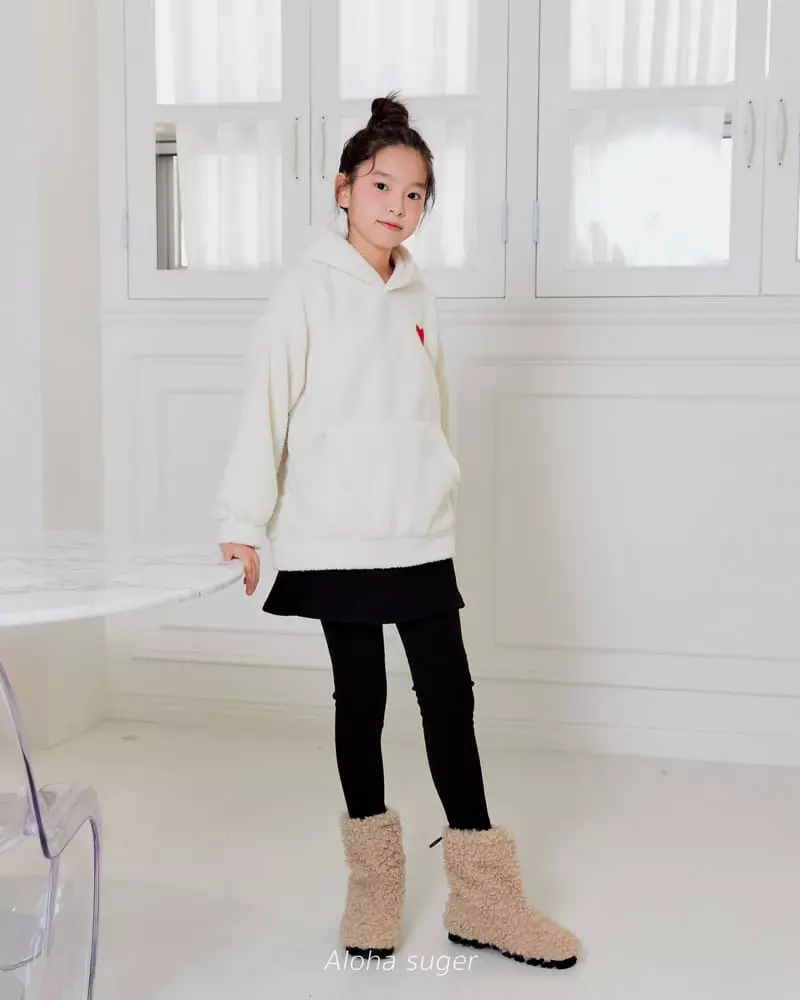 Aloha Suger - Korean Junior Fashion - #Kfashion4kids - Heart Hoody Tee - 5