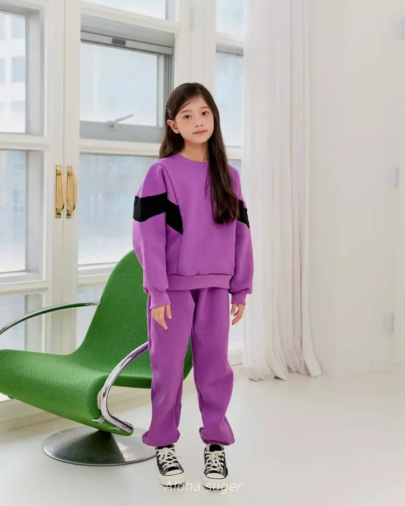 Aloha Suger - Korean Junior Fashion - #Kfashion4kids - Color Top Bottom Set - 2