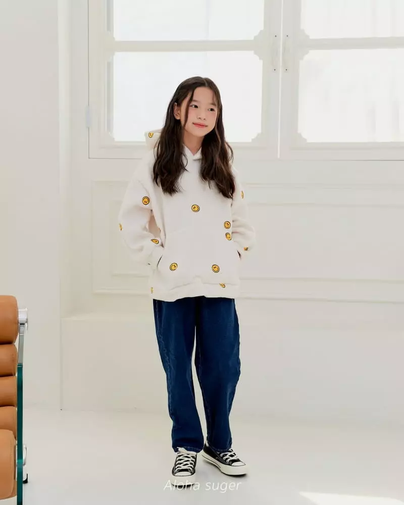 Aloha Suger - Korean Junior Fashion - #childofig - Smile Bbogle Hoody Tee - 10