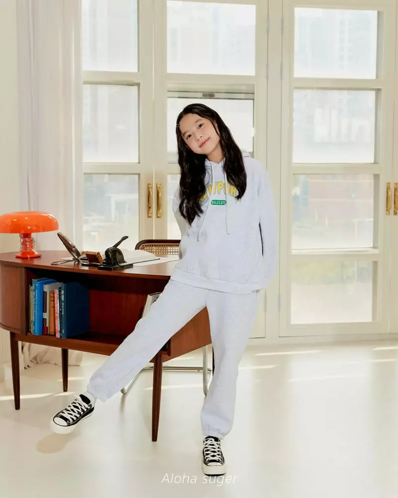 Aloha Suger - Korean Junior Fashion - #childofig - New York Top Bottom Set - 2