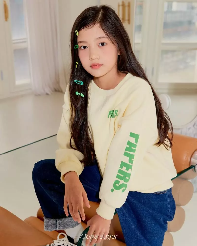 Aloha Suger - Korean Junior Fashion - #childofig - Point Sweatshirt - 7