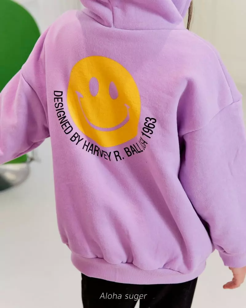 Aloha Suger - Korean Junior Fashion - #childofig - Smile Fleece Hoody Zip-up - 8