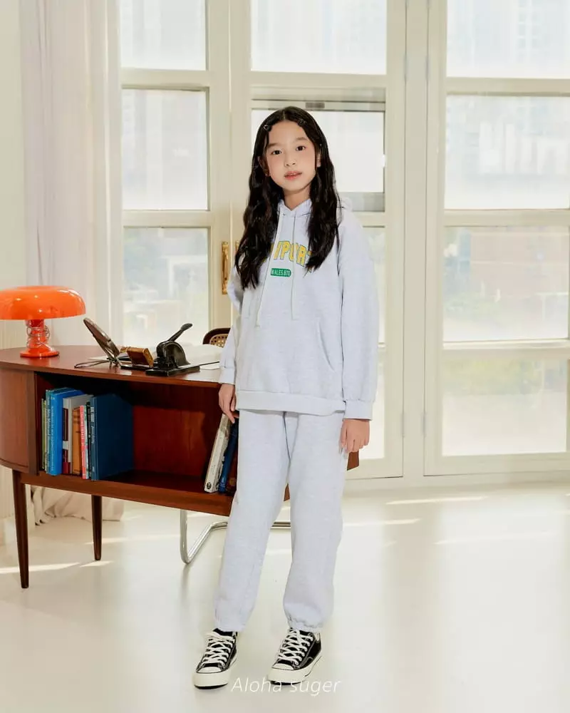Aloha Suger - Korean Junior Fashion - #childrensboutique - New York Top Bottom Set - 3