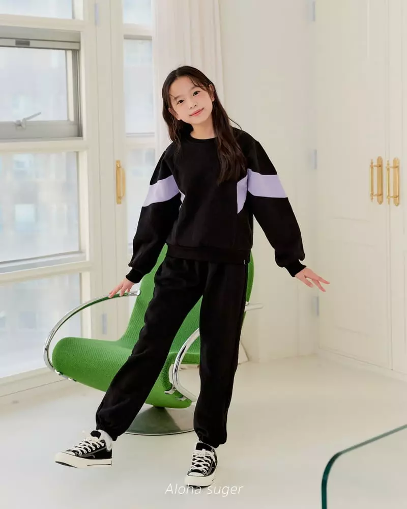 Aloha Suger - Korean Junior Fashion - #childrensboutique - Color Top Bottom Set - 11