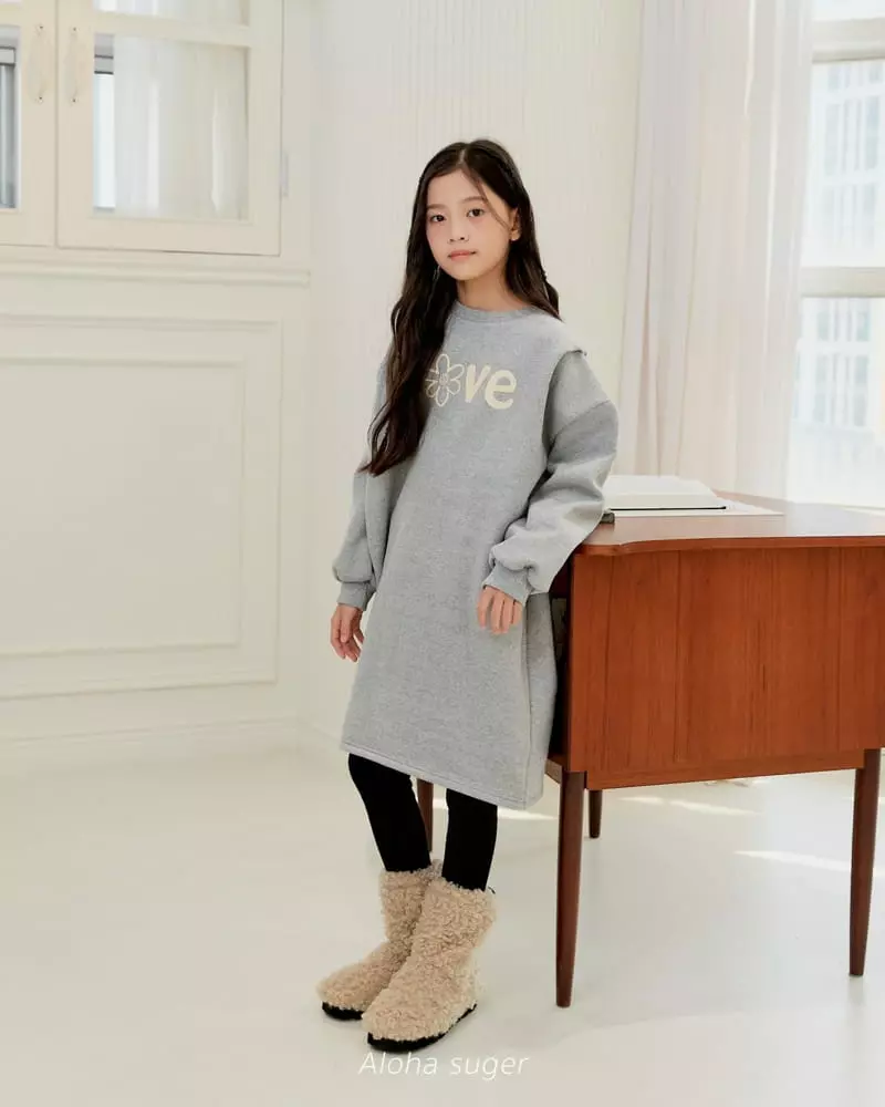 Aloha Suger - Korean Junior Fashion - #designkidswear - Love One-piece - 5
