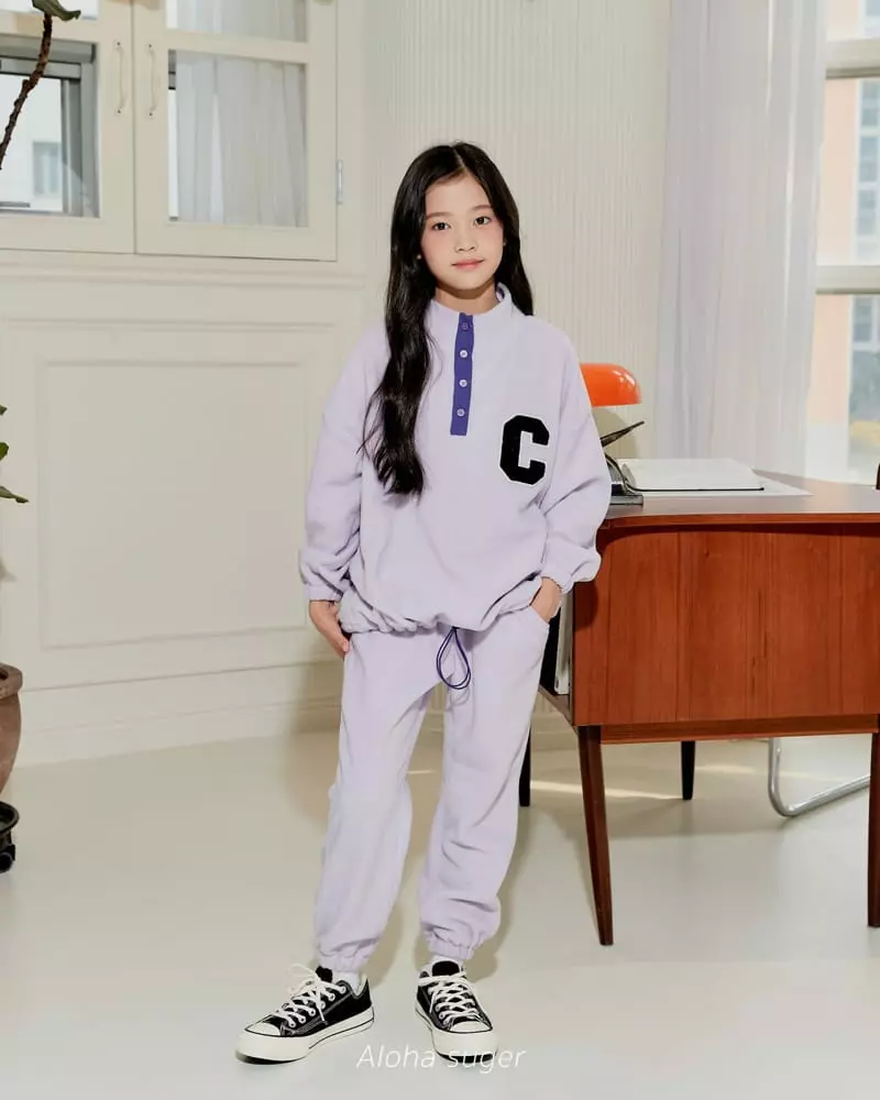 Aloha Suger - Korean Junior Fashion - #designkidswear - Pola Top Bottom Set - 3