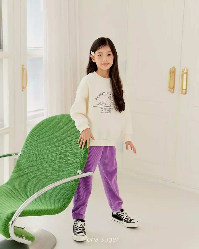 Aloha Suger - Korean Junior Fashion - #designkidswear - Rib Pants - 9