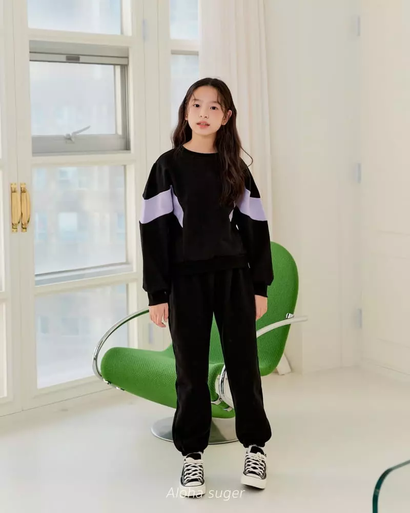 Aloha Suger - Korean Junior Fashion - #designkidswear - Color Top Bottom Set - 12