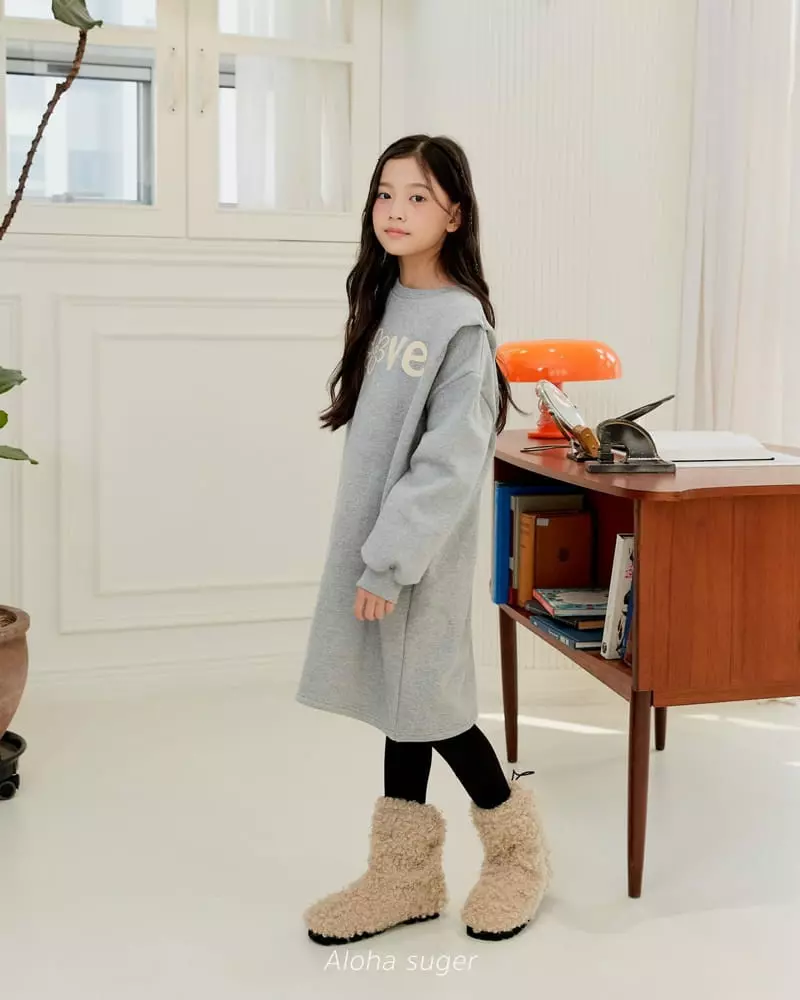 Aloha Suger - Korean Junior Fashion - #discoveringself - Love One-piece - 6