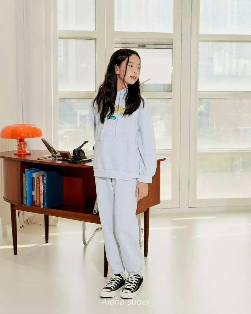 Aloha Suger - Korean Junior Fashion - #discoveringself - New York Top Bottom Set - 5