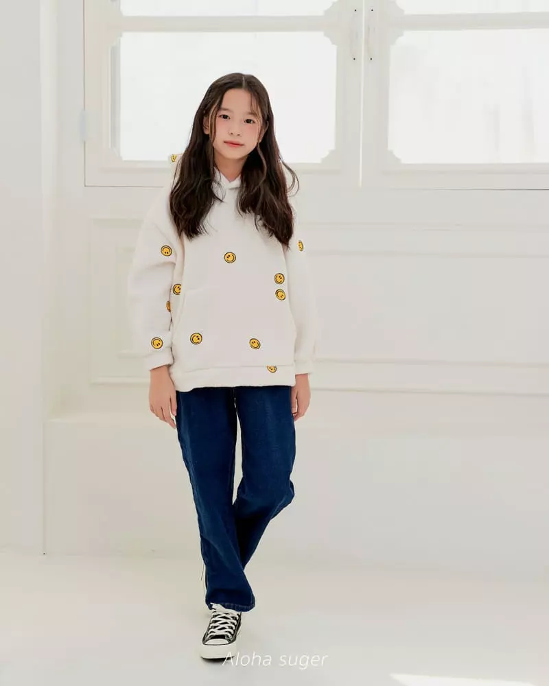 Aloha Suger - Korean Junior Fashion - #fashionkids - Denim Baggy Pants - 2
