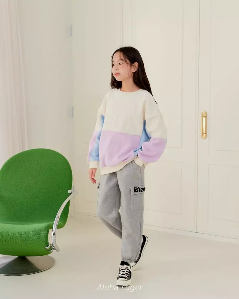 Aloha Suger - Korean Junior Fashion - #kidsshorts - Color Sweatshirt - 11