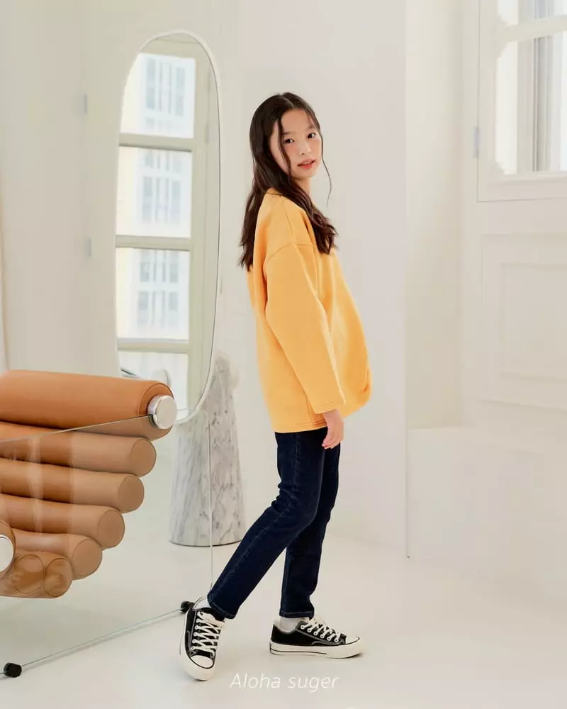 Aloha Suger - Korean Junior Fashion - #kidsshorts - Flower Long Tee - 5