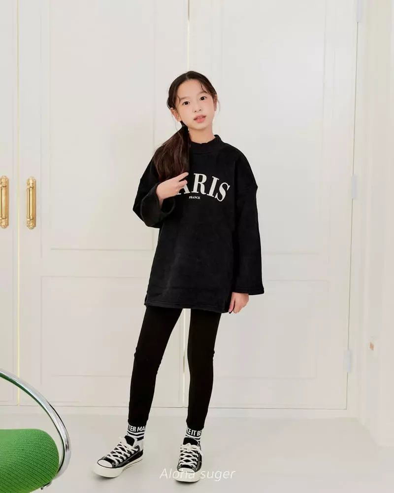 Aloha Suger - Korean Junior Fashion - #kidsshorts - Paris Long Tee - 4