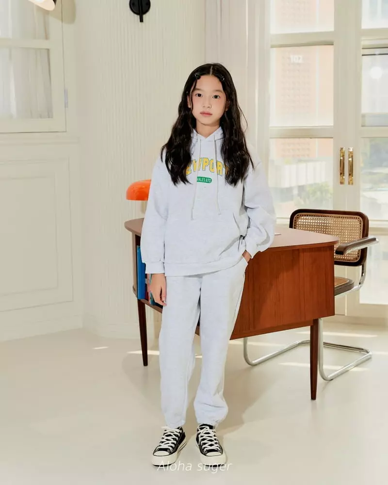 Aloha Suger - Korean Junior Fashion - #kidsstore - New York Top Bottom Set - 8