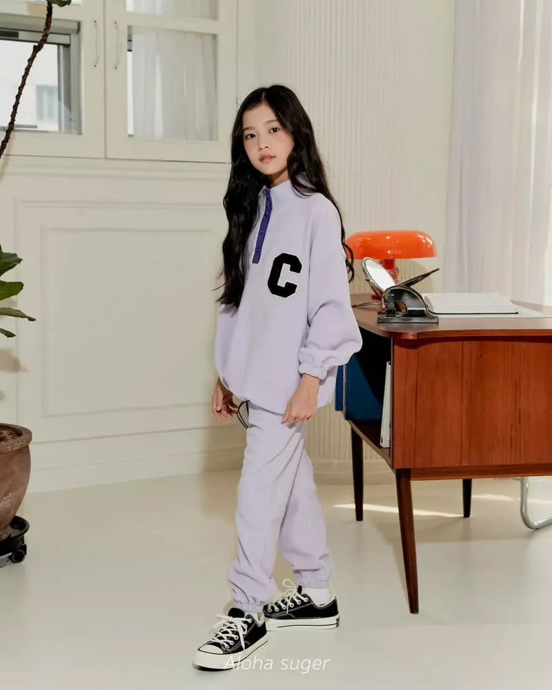 Aloha Suger - Korean Junior Fashion - #kidsstore - Pola Top Bottom Set - 7