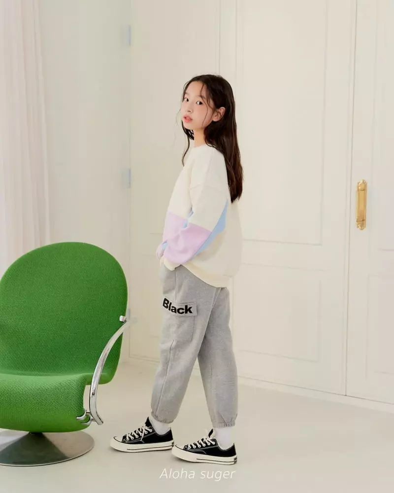Aloha Suger - Korean Junior Fashion - #kidsstore - Color Sweatshirt - 12