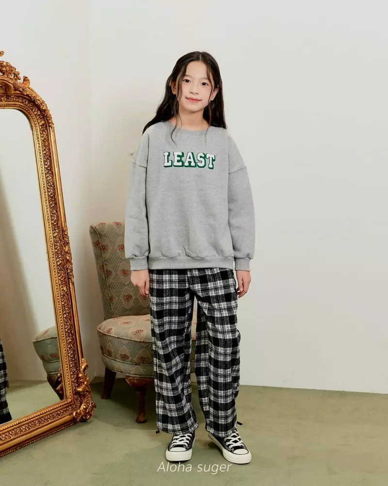 Aloha Suger - Korean Junior Fashion - #kidsstore - Check String Pants - 2