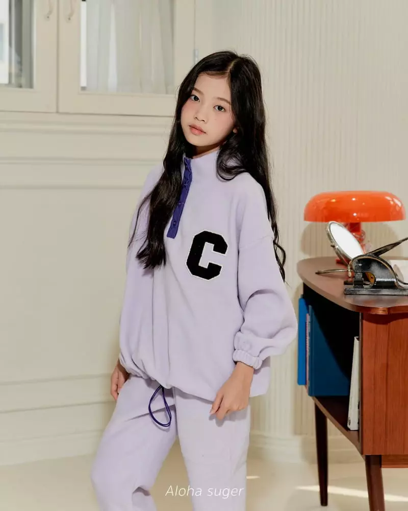 Aloha Suger - Korean Junior Fashion - #kidzfashiontrend - Pola Top Bottom Set - 8
