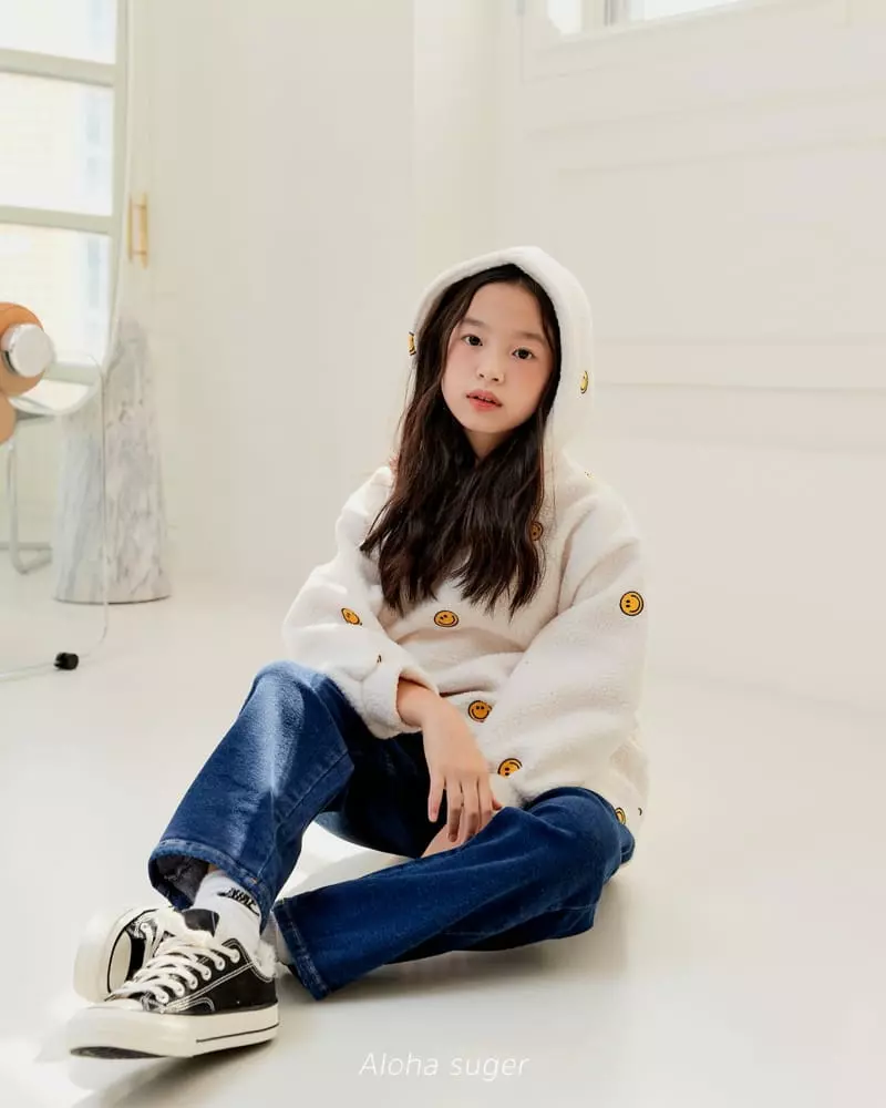 Aloha Suger - Korean Junior Fashion - #kidzfashiontrend - Denim Baggy Pants - 5