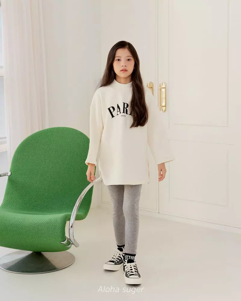 Aloha Suger - Korean Junior Fashion - #littlefashionista - Paris Long Tee - 7
